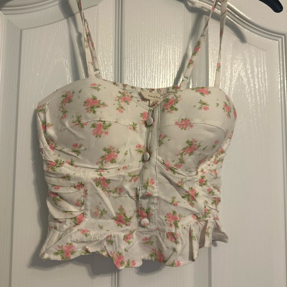 Crop tang top